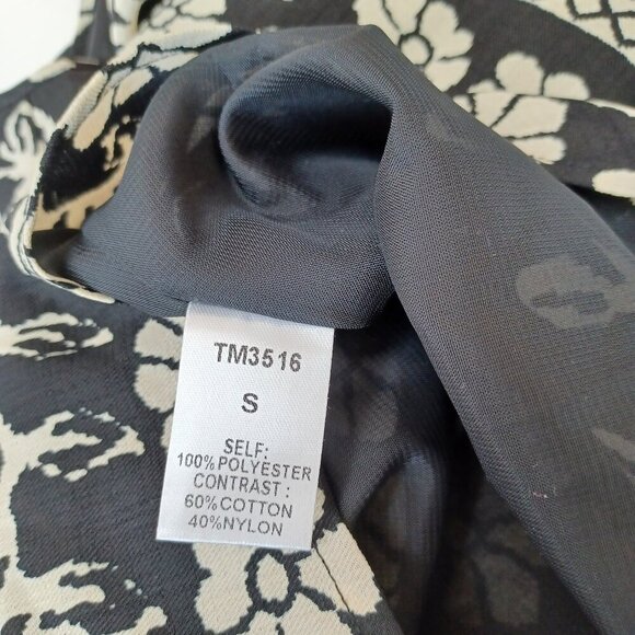 THML Dress Black Floral Orange Back Zip Halter Racer Back Style Womens Small - Picture 11 of 14